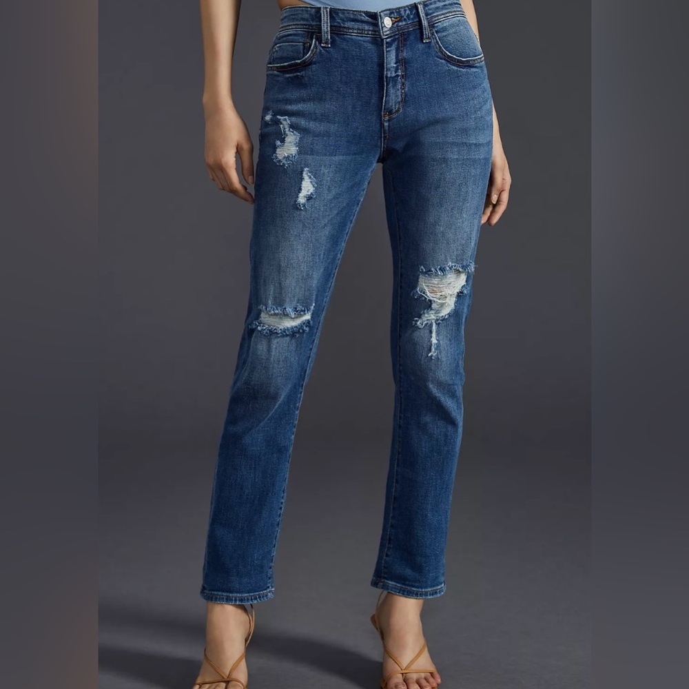 Pilcro Mid-Rise Slim Boyfriend Jeans